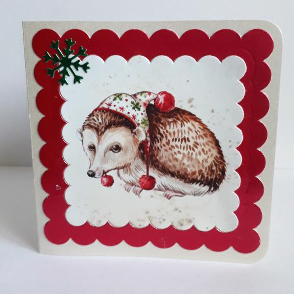 Hedgehog Christmas Cards Pack Of 4