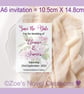 Save the Date Wedding Invitation Card (flat A6 card) - Image 4