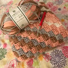 Crocheted baby blanket