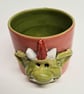 Fungus Ceramic Mug, Coral and Green  - Image 7