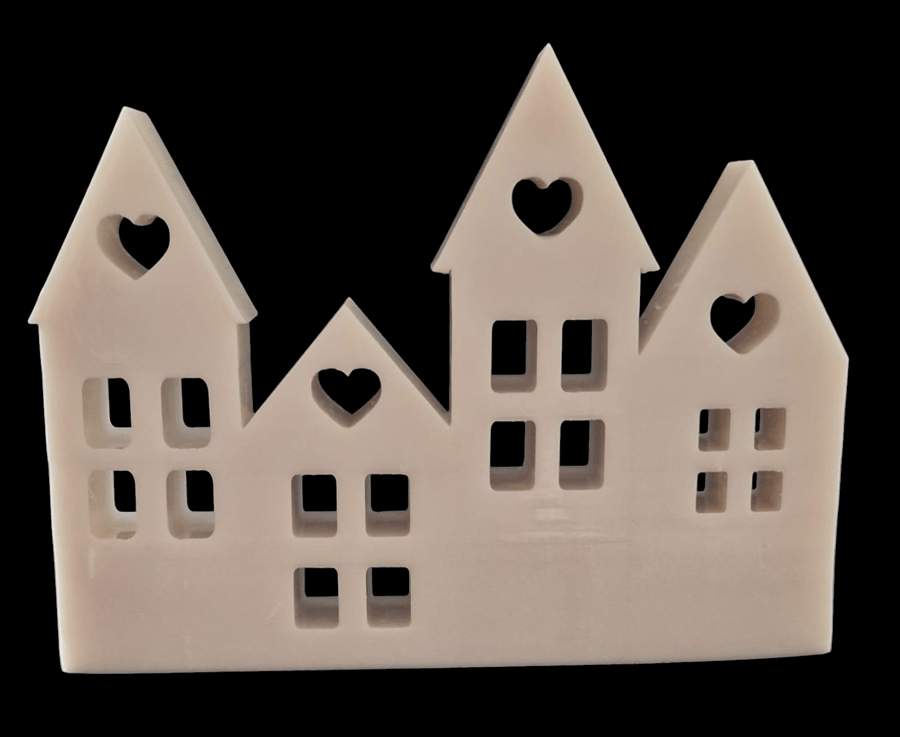 Four in one resin house decoration 