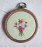 Tiny Bouquet Hand Embroidered Mini Hoop - Image 1