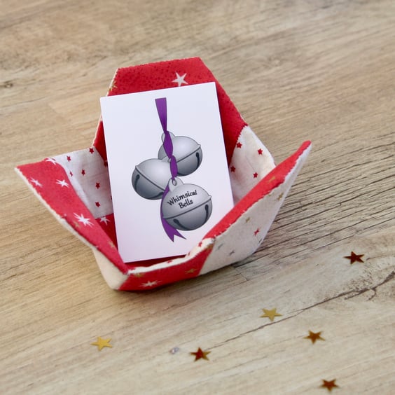 Small Fabric Patchwork Basket