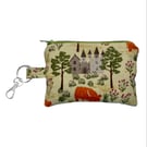 Castles and Highland Cows Coin Purse (Sage)