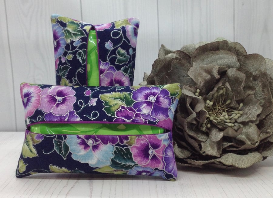 Pansy Handbag Tissue Case B3