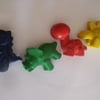 Dinosaur Crayons-Party bags, gifts, wedding favours etc...