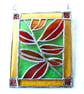 Autumn Leaves Stained Glass Picture Suncatcher Handmade - Image 7