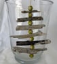 Driftwood Christmas Tree with Upcycled Flower Beads - Image 5