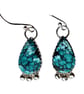 Turquoise Earrings Sterling Silver Jewellery Gift Tibetan Teardrop Gemstone - Image 2