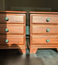 2x Upcycled Bedside Cabinets