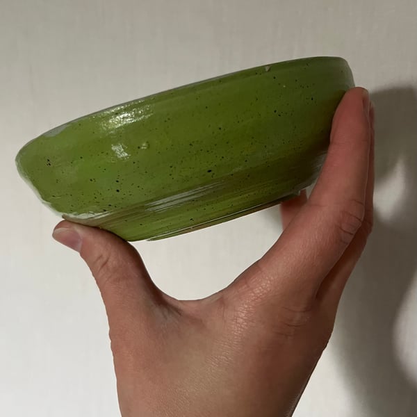 Green glazed bowl