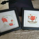 Pair Of Decoupage-Mixed Media Pictures Framed Or Unframed Prices And P&P Vary