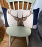 Harris Tweed Stag Cushion - Image 3