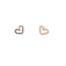 Gold Filled Heart Stud Earrings