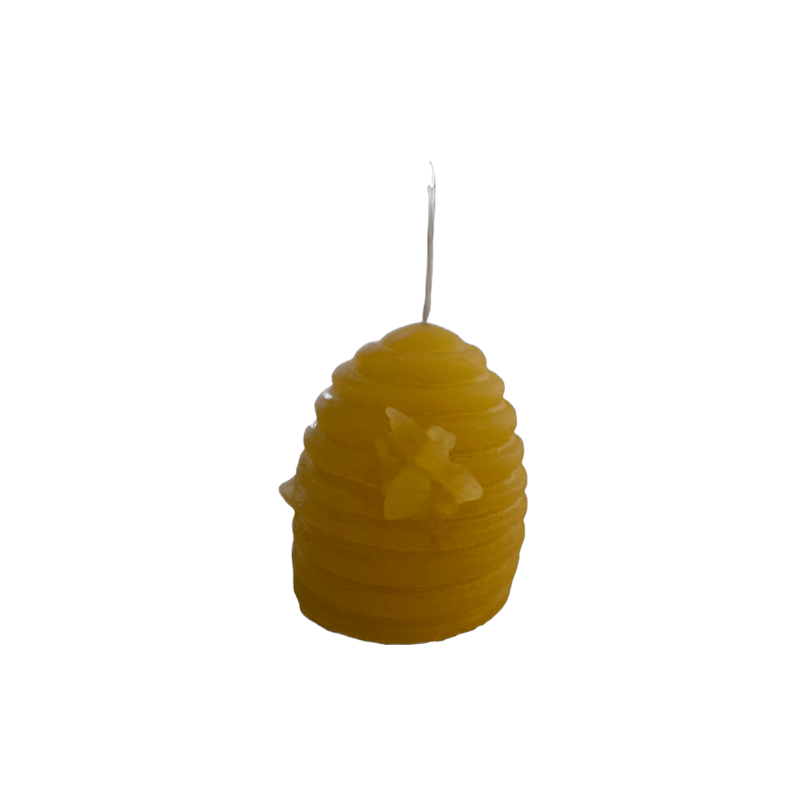 Beeswax Organic Beehive Shaped Candles (pair)