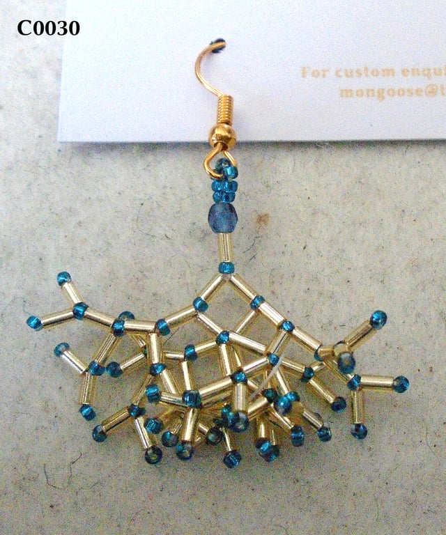 Fractal-style earrings (customisable)