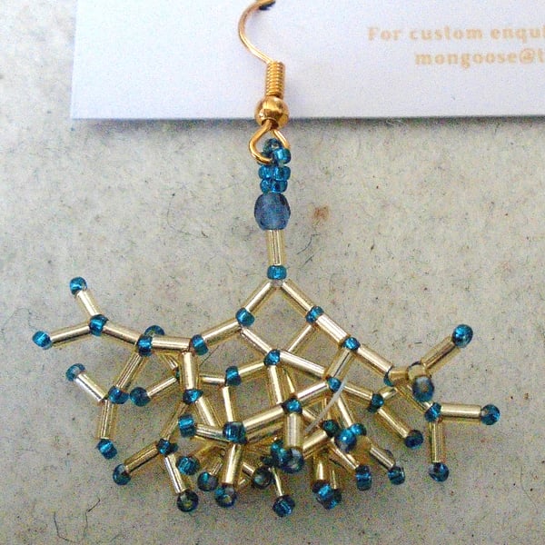 Fractal-style earrings (customisable)