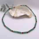 Green Aventurine choker necklace
