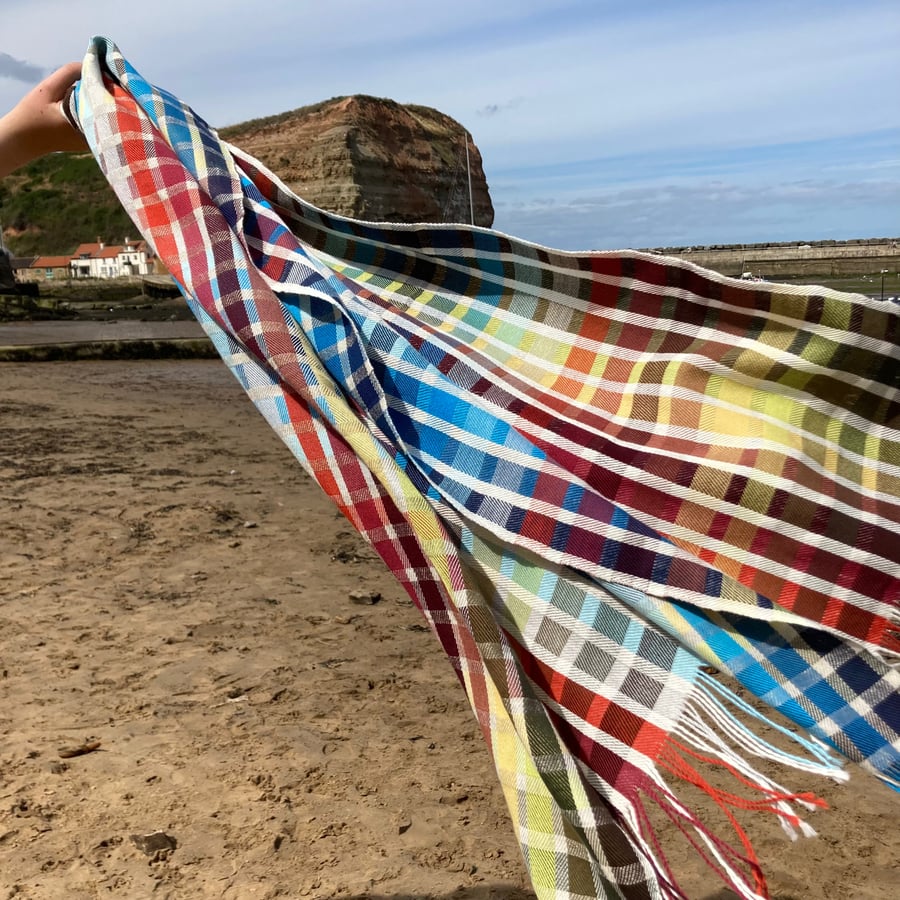 Staithes Colour Chart Handwoven Cotton Wrap