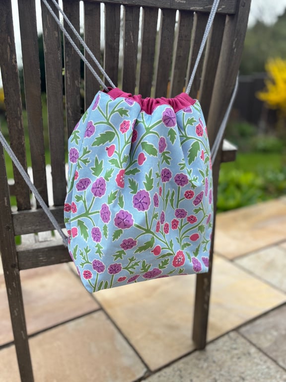 Drawstring bag, work bag, everyday bag