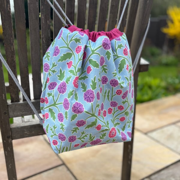 Drawstring bag, work bag, everyday bag