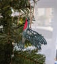 Embroidered Lace Hummingbird Hanging Ornament - Image 8
