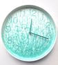 Hand Painted Customised Wall Clock Indoor 25 cm Silent Quartz Clock Gift Idea - Image 2