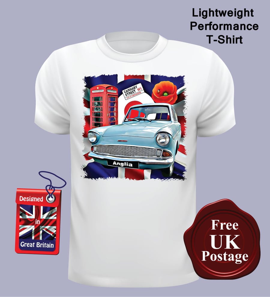 Ford Anglia 105e T Shirt, Mens T Shirt, Harry Potter Car, Choose Your Size