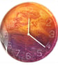 Hand Painted Customised Wall Clock Indoor 25 cm Silent Quartz Clock Gift Idea