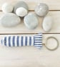 FISH KEY RING - blue stripes, lavender - Image 8