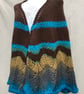 Unique Hand Knitted Crescent Lace Shawl  - Image 3
