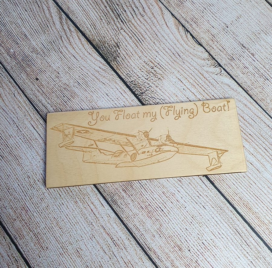Wooden Aircraft Bookmark - Personalised - Hurricane, Camel, Mustang, Spitfire