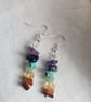 Chakra crystal beaded earrings - Image 6