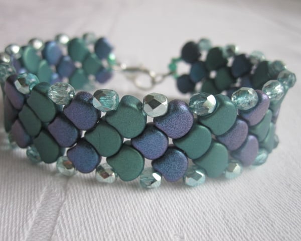 Green & Blue Dragon Scale Bracelet