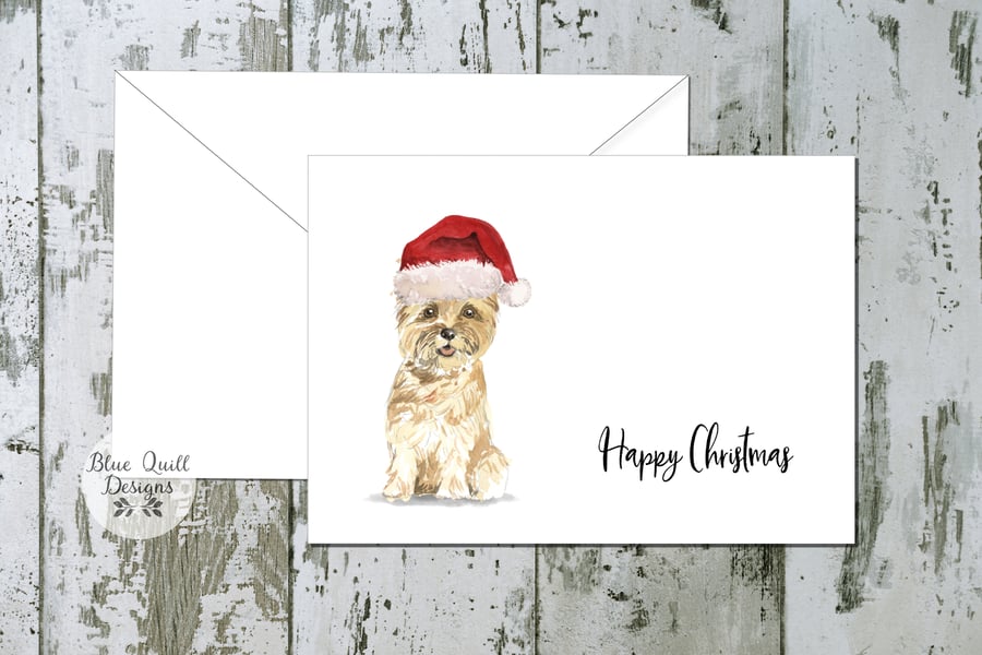 Cairn Terrier Folded Christmas Cards - pack of 10 - personalised