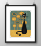 022 - Atomic Mid-Century styled cat cross stitch pattern (PDF Chart) - Image 2