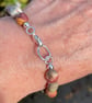 Silver and Jasper pebble bracelet - Image 5