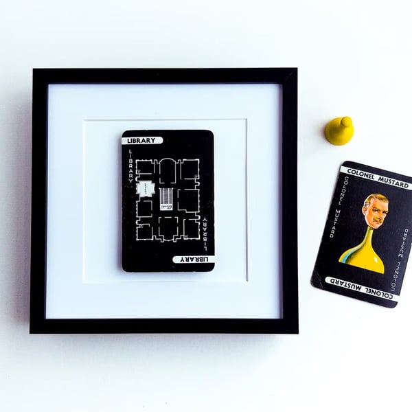 Original Vintage Cluedo ROOM cards artwork