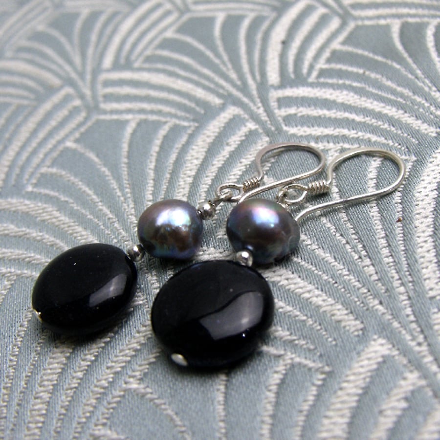 Blue Earrings Blue Goldstone Earrings Blue Se Folksy