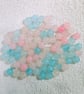 Destash Pink and blue agate 8mm gemstone crystal beads grade A