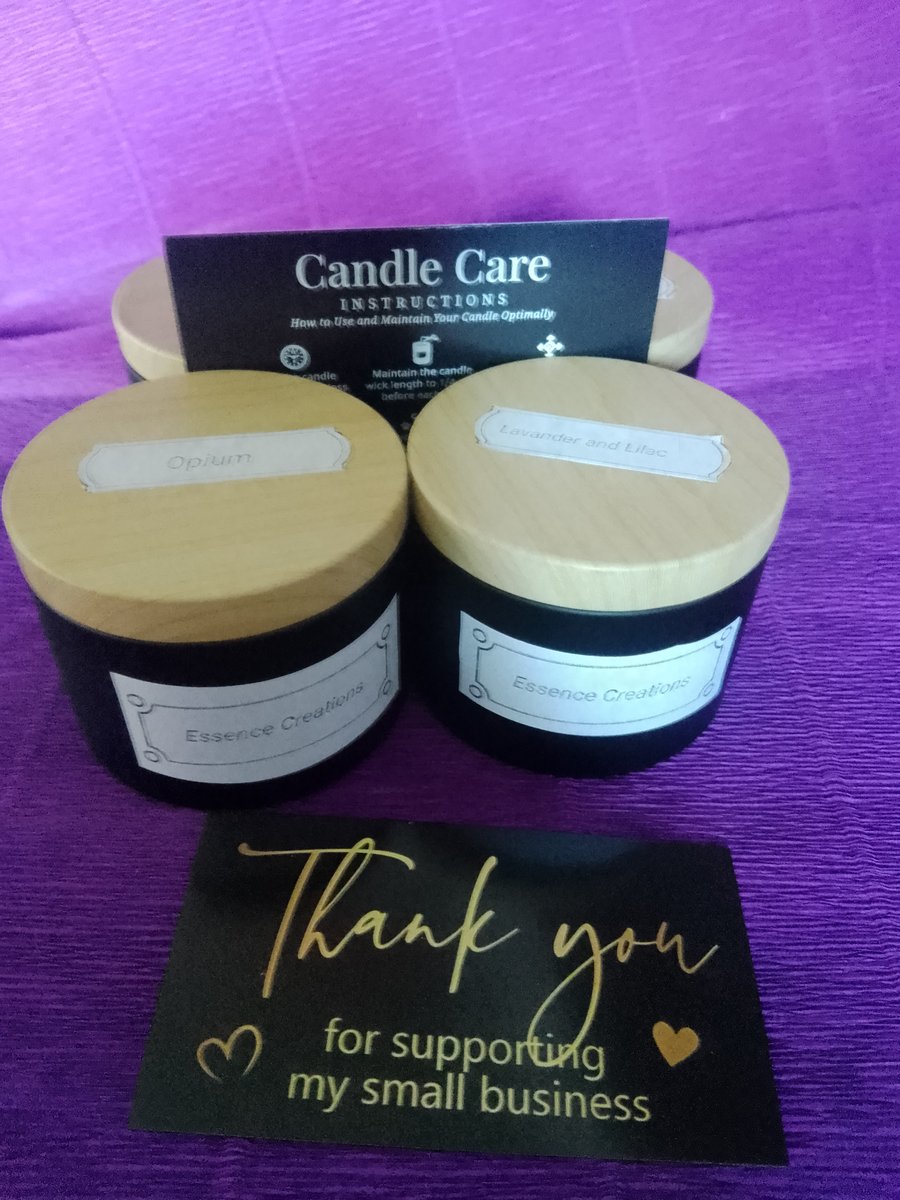 Handmade scented candles 