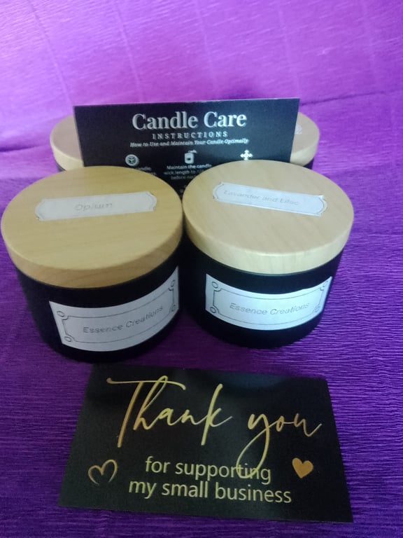 Handmade scented candles 