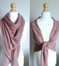 Large Alpaca Wrap, Shawl, Triangular - Image 1