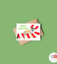 Squirrel Monkey Christmas Card, A6 Christmas Card, Cute Animal Christmas Card