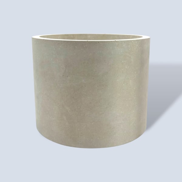 Khaki Silver Plant Pot 15cm Indoor Planter for Houseplants Succulents