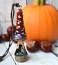 Cat silhouette tree decoration. Pyrography hanging fungi gift. - Image 3