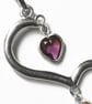 Silver Split Heart Pendant - Image 3