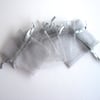 5 x Small Silver Organza Gift Bags