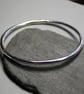 Silver Bangle oval bangle  - Image 4