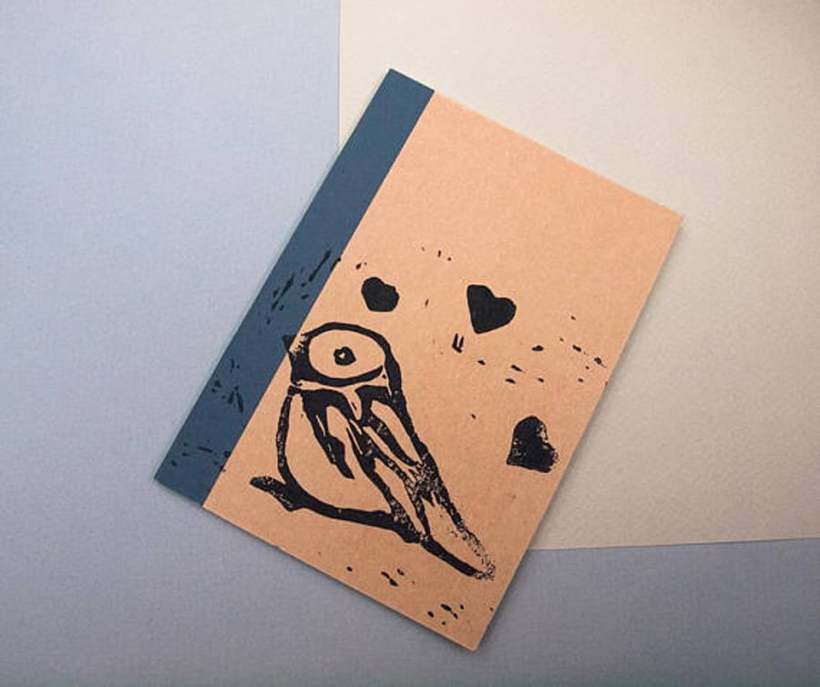 Mini Bird Notebook - Kraft Notebook - lined paper - Gift for All - Paper Goods